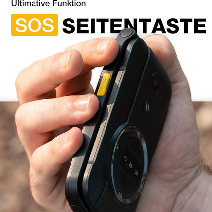 AGM M8 FLIP lepinguta klapiga telefon 4G, suurte nuppudega seenioride telefon, veekindel, SOS, kuuldeaparaatidega ühilduv, kiirvalimine, 104 dB kõlar, kahekordne SIM-kaart, 1500 mAh, must