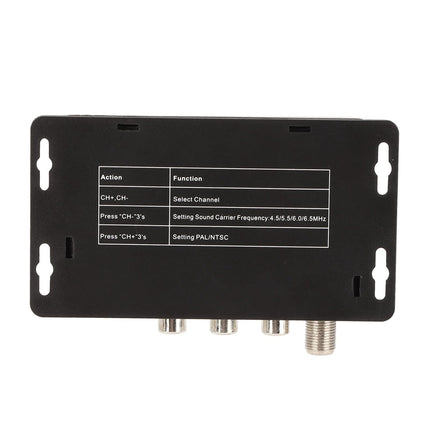 RF-modulaator, professionaalne PAL NTSC AV-RF-modulaatori muundur IR-kordajaga digiboksi, DVR-i ja DVD-mängija jaoks