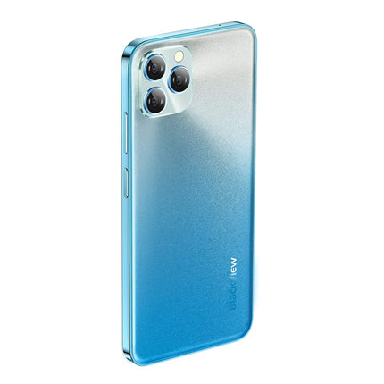 Blackview A95-4G+ nutitelefon 6,528-tollise ekraaniga - mobiiltelefon 13MP kolmekordse tagakaameraga, 5MP esikaameraga - 4 GB + 64 GB - võimas 4780 mAh aku - Euroopa versioon - sinine