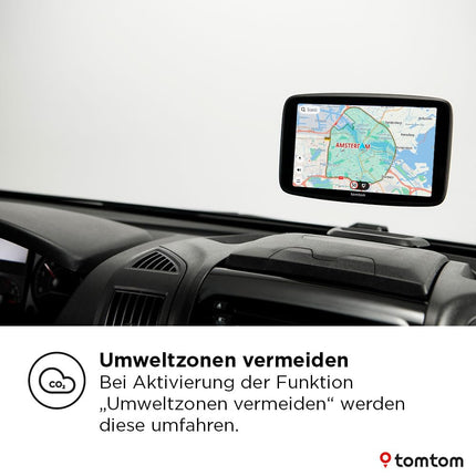 TomTom Camper Navi GO Camper Max 2. põlvkond (7-tolline ekraan, matkaautode ja haagissuvilate huvipunktid, uuendused WiFi kaudu, TomTom Traffic, sõidukiprofiilide salvestamine, maailmakaardid, keskkonnatsoonide vältimine)