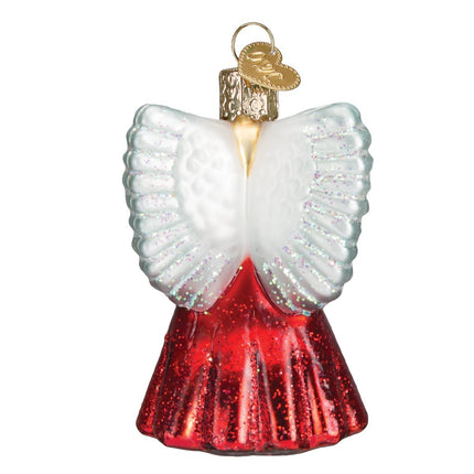 Old World Christmas Angel Collection Glass Blown Ornaments for Christmas Tree Baby Angel, 3 in H x 1 in W x 1 in D