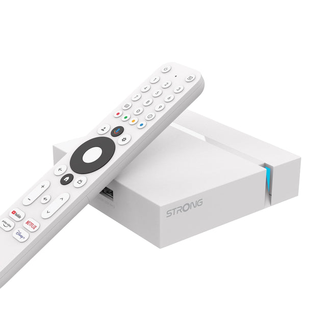 STRONG - Android TV 4K UHD voogedastusboks - Leap-S3+ V2 - Chromecasti sisseehitatud - Ühildub Google Voice Assistantiga - Dolby Atmos ja Dolby Vision - Google Play, Netflix, Prime Video ja palju muud