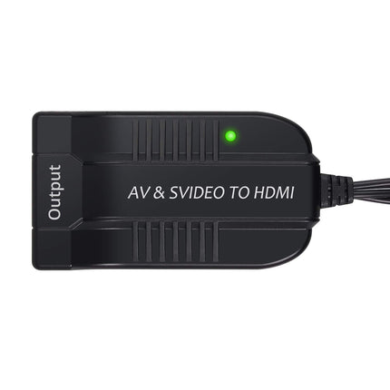 eSynic AV CVBS S-Video HDMI muundur RCA komposiitvideo muundur 3 RCA komposiitadapter isaspistikuga 1080P koos mikro-USB-kaabliga PAL NTSC jaoks HDTV DVD VHS VCR DVD jaoks