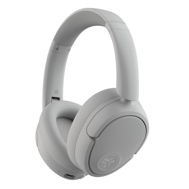 JLab JBuds LUX ANC nutikad mürasummutavad kõrvaklapid - kõrvapealsed Bluetooth-juhtmevabad kõrvaklapid mikrofoni ja aktiivse mürasummutusega, üle 70 tunni mänguaega, kokkupandavad Bluetooth-kõrvaklapid, pilvevalged