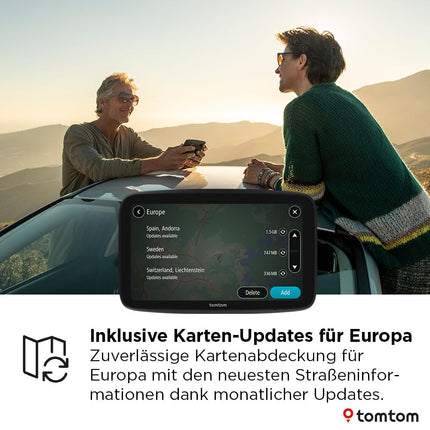 TomTom GO Classic Lite auto navigatsioonisüsteem (6-tolline, TomTom Traffic, Euroopa kaardiuuendused kaasas, uuendused WiFi kaudu, integreeritud, pööratav kinnitus)