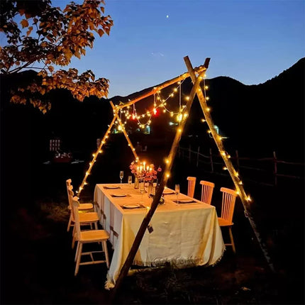 SALCAR Solar Fairy Lights Outdoor 60 LED, 15M, 8 Modes IP44 Waterproof Crystal Balls Outdoor for Garden, Patio, Balcony, Wedding - Warm White, Warm White