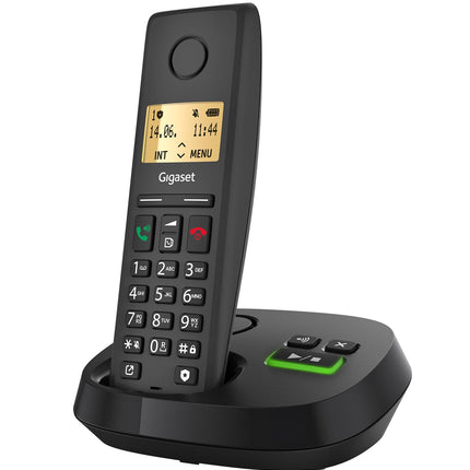 Gigaset Pure 220A - Juhtmeta DECT-telefon automaatvastajaga - kõneblokeerimisnupu ja käed-vabad-funktsiooniga - 80 kontakti, antratsiitmust [Ühildub Saksamaal, Itaalias, Prantsusmaal, Hollandis, Belgias, Šveitsis, Austraalias]
