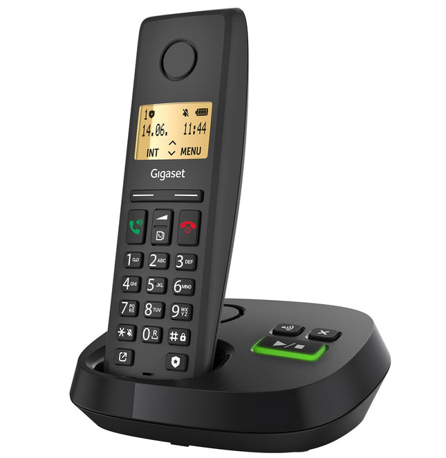 Gigaset Pure 220A - Juhtmeta DECT-telefon automaatvastajaga - kõneblokeerimisnupu ja käed-vabad-funktsiooniga - 80 kontakti, antratsiitmust [Ühildub Saksamaal, Itaalias, Prantsusmaal, Hollandis, Belgias, Šveitsis, Austraalias]