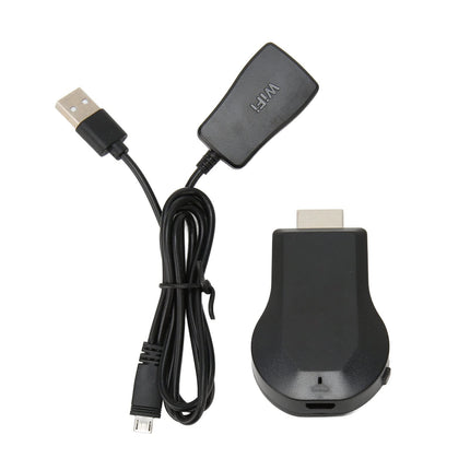 1080P juhtmevaba HDMI-ekraaniadapter, WiFi mobiilse ekraani peegeldamise vastuvõtja, toetab Airplayd/Miracasti/DLNA-d, voogesitab videot/heli telerisse, Androidile
