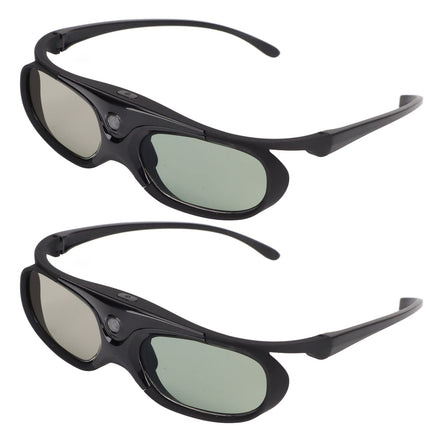 2 tk DLP Link 3D-prille, 144 Hz aktiivse katikuga 3D-prille, 3D-prille LCD-objektiiviga, ühildub kõigi 3D DLP-projektoritega, 3D-vaateprille