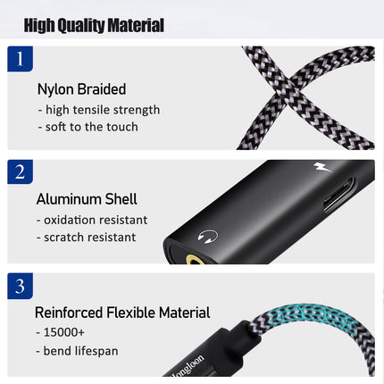 USB-C - 3,5 mm kõrvaklappide ja laadimise adapter, 2-ühes USB Type-C - 3,5 mm audiopesa ja kiirlaadimiskaabel, ühildub Samsung Galaxy S22+ S22 S21 S20 Note 20 Ultra 10 Plus, Pixel 5 4 3 XL-ga