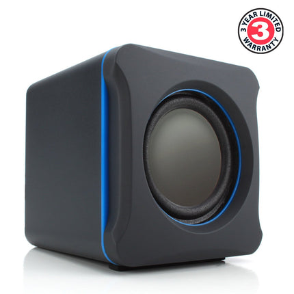 GOgroove 2.1 arvuti kõlarisüsteem subwooferiga SonaVERSE LBr - USB 3,5 mm AUX-audiosisendiga, bassi/helitugevuse reguleerimine, 11 W RMS - kompaktne suurus Ideaalne sülearvutile, väiksem