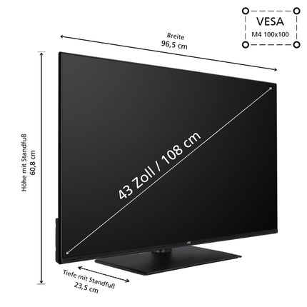 JVC 43-tolline TiVo-toega nutiteler (Full HD, HDR, kolmekordne tuuner, 6 kuud HD+ garantiid kaasas) LT-43VF5355