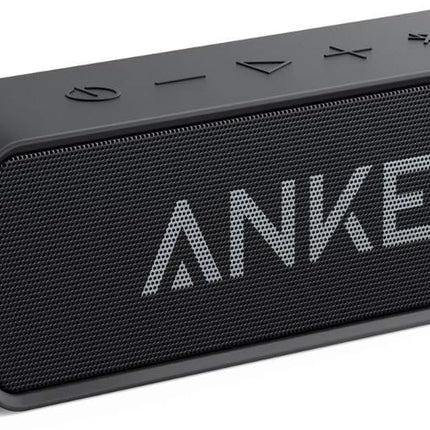 Anker SoundCore Compact Bluetooth Speaker, 24 Hour Playback, Intense Bass, Built-in Microphone, Compatible with iPhone, iPad, Samsung, Nexus, HTC, and More (in Black)