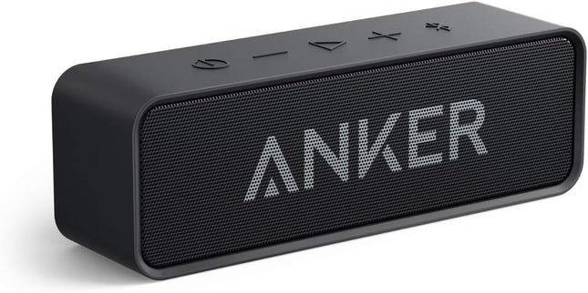 Anker SoundCore Compact Bluetooth Speaker, 24 Hour Playback, Intense Bass, Built-in Microphone, Compatible with iPhone, iPad, Samsung, Nexus, HTC, and More (in Black)