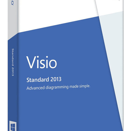 Microsoft Visio Standard 2013 - 1 arvuti (tootevõtmekaart ilma andmekandjata)