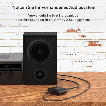 Belkin SoundForm Connect AirPlay 2 (Wireless streaming audio adapter with optical and 3.5 mm speaker inputs for iPhone, iPad, and other AirPlay-enabled devices)