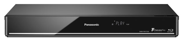 Panasonic DMR-PWT550EB Blu-ray Player and HDD Recorder with Freeview Play, Black