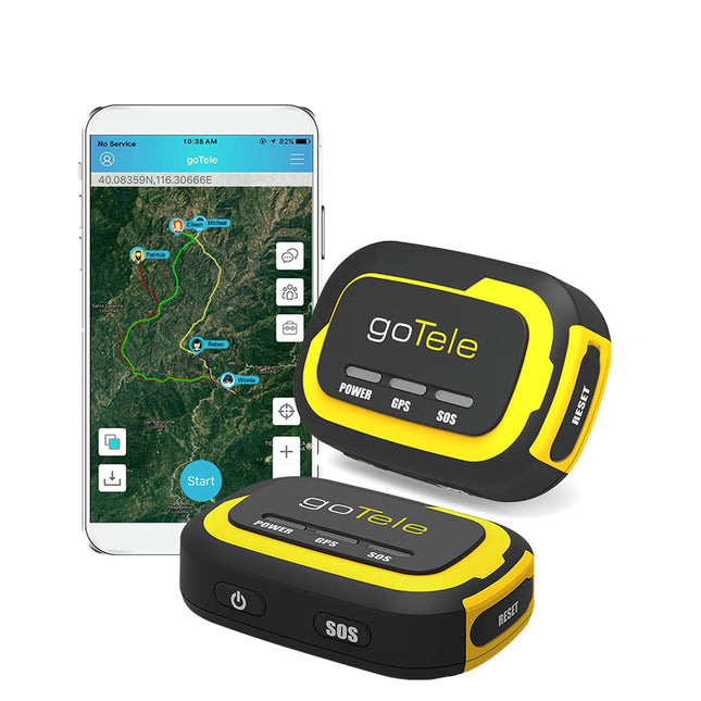 GoTele GPS-jälgija - matka- ja õueseade jahipidamiseks, lastele ja lemmikloomadele - reaalajas jälgimine, SOS, geopiire, võrku pole vaja (2 tk)