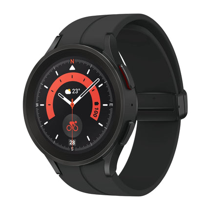 Samsung Galaxy Watch5 Pro, Round Bluetooth Smartwatch, Wear OS, Outdoor Fitness Watch, Fitness Tracker, 45mm, Titanium Black
