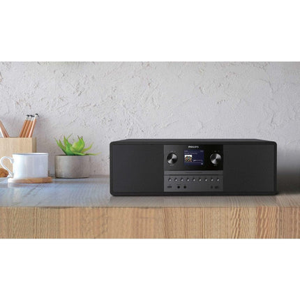 Philipsi TAM6805 50W kõik-ühes mikromuusikasüsteem internetiraadio, Bluetoothi, Spotify Connecti, USB, CD-mängija, DAB+, FM-i ja bassreflekskõlaritega – kompaktne helisüsteem koju, kontorisse või kööki