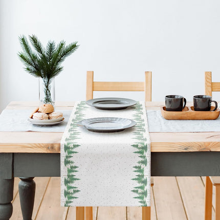 PAW - Õhujooksjalint (40 cm x 24 m) I Lauakaunistus jõululauale, jõulupidudele I Lauakaunistus Elegantne laualint - jõulupuud, mets I Okaspuumets