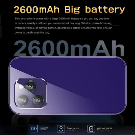 Hipipoo mininutitelefon, 4G väiketelefon 3,0 tolli, kaks SIM-kaarti, 2600mAh aku, 2MP+5MP topeltkaamerad, lastetelefon näotuvastusfunktsiooniga, täiskasvanute varutelefon