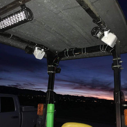 Herdio 4-tollised Bluetooth 100-vatised veekindlad merestereo kõlarid paadile, ATV-le, UTV-le, raskeveokitele ja mootorsõidukitele (valge)