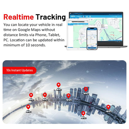 TKMARS TK918 4G GPS Tracker 20000mAh Long Battery Life, No Subscription, Magnetic, Waterproof IP67, Real-time Tracking Locator for Car, Multiple Alarm Modes with Free App