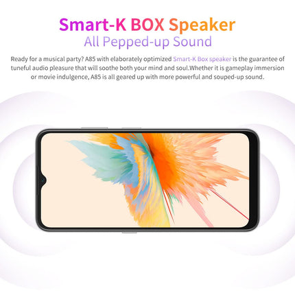 Blackview A85 lukustamata mobiiltelefon, 50MP + 8MP kaamera, 8GB + 128GB, 6,5" HD+ 90Hz, 18W kiirlaadimine, kahe SIM-kaardiga Android 12 nutitelefon, 3 kaardipesa (2 SIM-kaarti + 1 TF-kaart), sõrmejäljelugeja, GPS, NFC, must