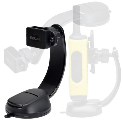 HYS Walkie Talkie hoidik, raadio iminapaga painduv kinnitus, mis ühildub QUANSHENG UV-K5 Baofeng UV5R Motorola Talkabout TLKR raadioga, tagaklambriga