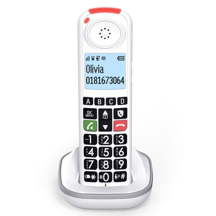 SWISSVOICE - Xtra 3355 Combo - DECT - Juhtmega lauatelefon + Juhtmeta telefonitoru - Suured nupud - Automaatvastaja - Helivõimendi - Kuuldeaparaatidega ühilduv - Kõnede blokeerimine - Valge