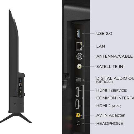 TCL 43L5A, 43-tolline teler, FHD, HDR nutiteler, mis toetab Android TV-d (lasterežiim, Dolby Audio, ühildub Google Assistantiga)