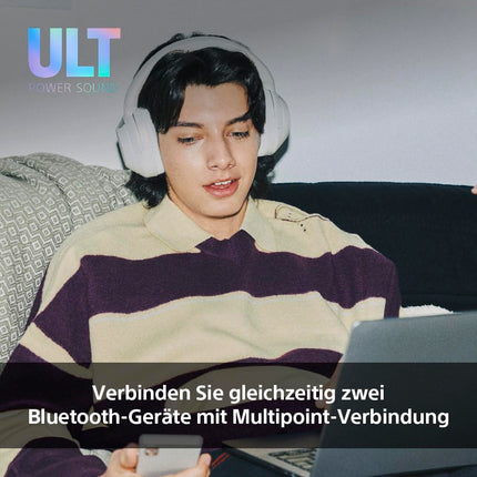 Sony ULT WEAR | Juhtmevabad Bluetooth-kõrvaklapid mürasummutusega | mikrofoniga, 30-tunnise akuga, bassi võimendusfunktsiooniga | Sobib sportimiseks, muusika nautimiseks, reisimiseks ja tööks, metsahall