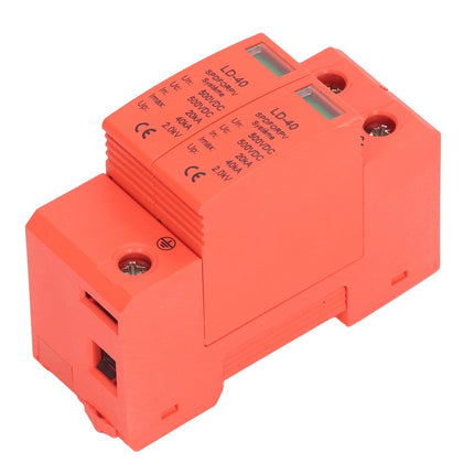 PV Surge Protection Device, 2P 20-40KA DC 500V High Security Photovoltaic Circuit Breaker Protection Surge Protector