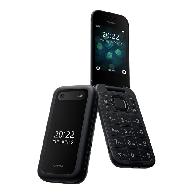 Nokia 2660 klapiga funktsionaalne telefon 7,1 cm (2,8-tollise) ekraaniga, 4G-ühenduvusega, kuuldeaparaatidega ühilduva (HAC), integreeritud kaamera, MP3-mängija, juhtmevaba FM-raadio ja klassikaliste mängudega.