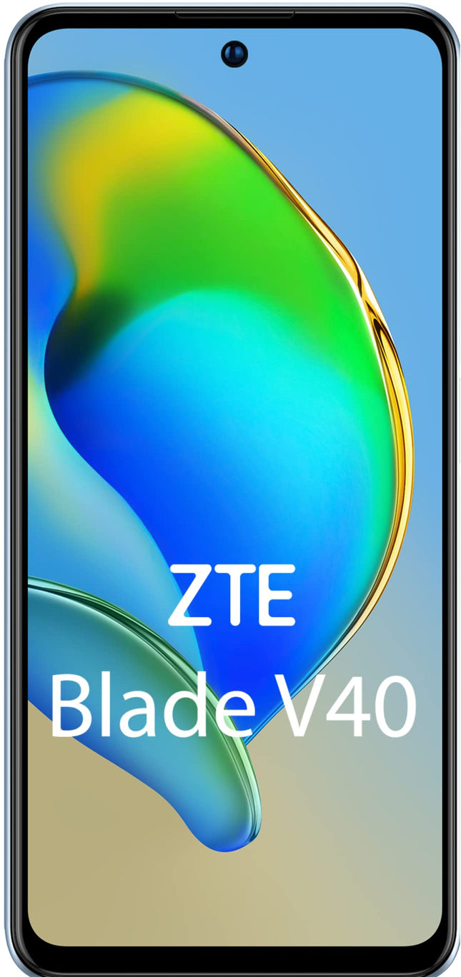 ZTE nutitelefon Blade V40 (16,94 cm (6,67 tolli) FHD+ ekraan, 4G LTE, 4 GB RAM ja 128 GB sisemälu, 48 MP põhikaamera ja 8 MP esikaamera, kahe SIM-kaardiga, Android 11) sinine, 123401201023