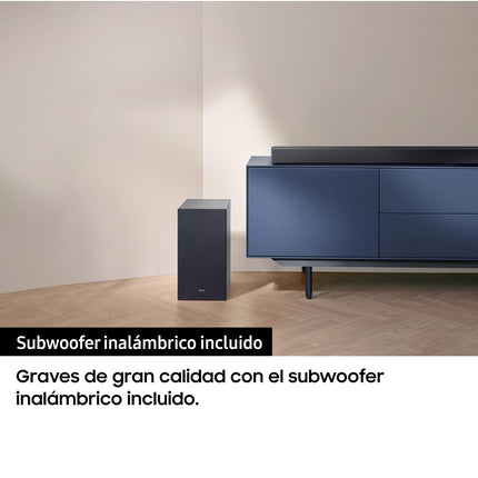 SAMSUNGi heliriba HW-C450/ZF C-seeria, 3 kõlarit, subwoofer komplektis, 2.1-kanaliline heli, Adaptive Sound Lite, must 2023