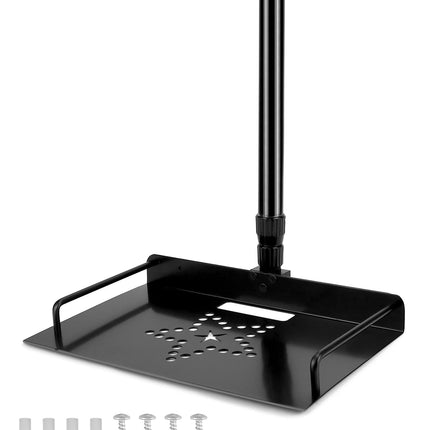 QWORK® lakke kinnitatav projektori kinnitus integreeritud kaablihaldussüsteemiga, reguleeritava kõrgusega 38–60 cm – kandevõime 3 kg – projektoritele ja kaameratele