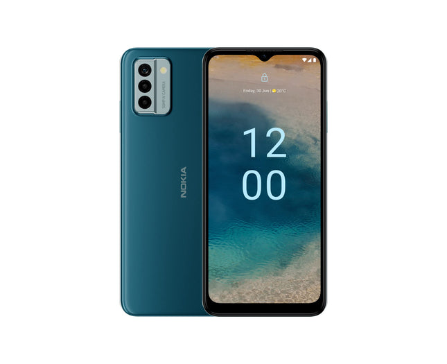Nokia G22 6.52" HD+ kahe SIM-kaardiga Android 12 nutitelefon, 4/128 GB salvestusruum, 3-päevane aku, kiirparandusvõimalus, 2-aastased operatsioonisüsteemi uuendused, 3-aastane garantii ja igakuised turvauuendused - sinine