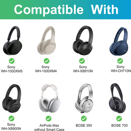 XANAD kõrvaklapiümbris, mis ühildub Sony, Beatsi, Philipsi, Bose'i, Panasonicu, Xboxi seeria, SteelSeriesi ja Razeri peakomplektidega (hall)