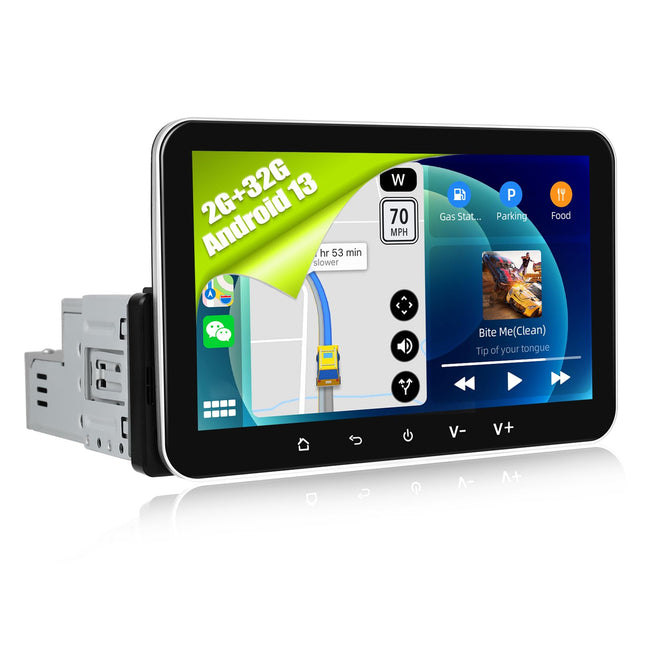 [2+32G] SIXWIN Android 13 car radio 1 Din with Wireless Carplay &amp; Wired Android Auto, 7 inch HD touchscreen with WiFi/GPS/Bluetooth/Mirror Link/USB/FM/AUX/EQ/SWC