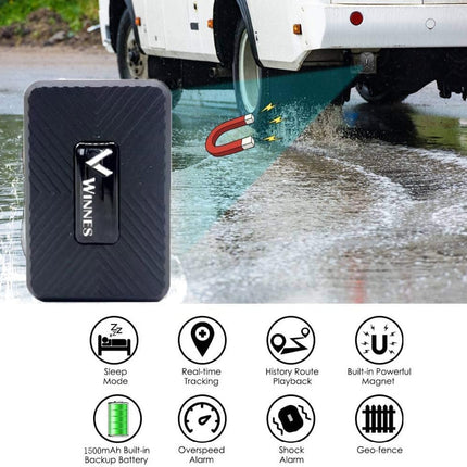 Micro GPS Tracker Magnet Realtime Mini GPS Locator Real Time Satellite Portable Location Tracker 1500mAh Battery, Geo-Fence Alarm Free App for Kids Motorcycle Car