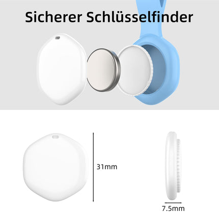 CHZHVAN Air Key Finder jälgimissilt veekindla ümbrisega, ühildub Apple Find My rakendusega (ainult iOS), Bluetooth-võtmeleidja võtmete, rahakottide, kottide, kohvrite jaoks, vahetatav aku, 1 sinine