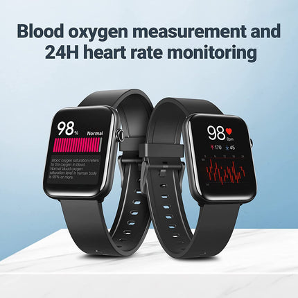 Ticwatch GTH Smartwatch up to 10 days battery life with skin temperature measurement, blood oxygen, heart rate monitoring, sleep tracking, 5ATM waterproof for men and women, TicWatch GTH EU