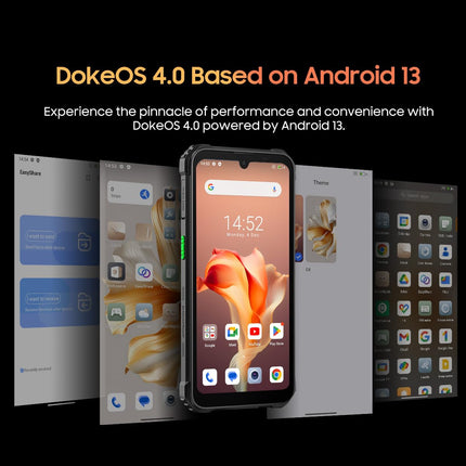 Blackview lepinguta õues kasutatav nutitelefon BV5300 Plus, 16GB+128GB (1TB laiendusvõimalus), 13MP+8MP, 3 kaardipesa, Android 13 DUAL SIM IP68 veekindel nutitelefon, 6.1'' HD+, 6580mAh aku, NFC roheline