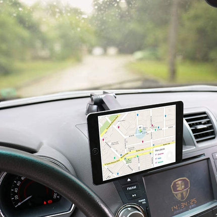 PLDHPRO autotelefoni ja tahvelarvuti magnetiline hoidik, armatuurlauale esiklaasile kinnitatav autokinnitus, 360° pööratav, TPU iminapaga kleepuv geel, iPhone'ile, iPadile, suurus 4"-13" tahvelarvutitele