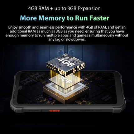 Blackview Outdoor Smartphone Without Contract BV5300 PRO, ArcSoft® 13MP+8MP, 7GB+64GB(1TB Expansion), 3 Card Slots, Android 12 DUAL SIM IP68 Waterproof Smartphone, 6.1'' HD+, 6580mAh Battery, Orange