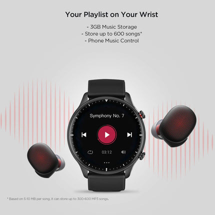 Amazfit GTR 2 nutikell Bluetooth-kõnefunktsiooniga, spordikell 90 spordirežiimiga, aktiivsusmonitor vere hapnikusisalduse monitoriga, 3 GB muusikasalvestusruum meestele ja naistele