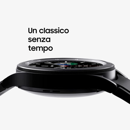Samsung Galaxy Watch4 Classic, ümar Bluetooth nutikell, Wear OS, pöörlev raam, fitnesskell, aktiivsusmonitor, 46 mm, hõbedane (saksa versioon) [ELi versioon]